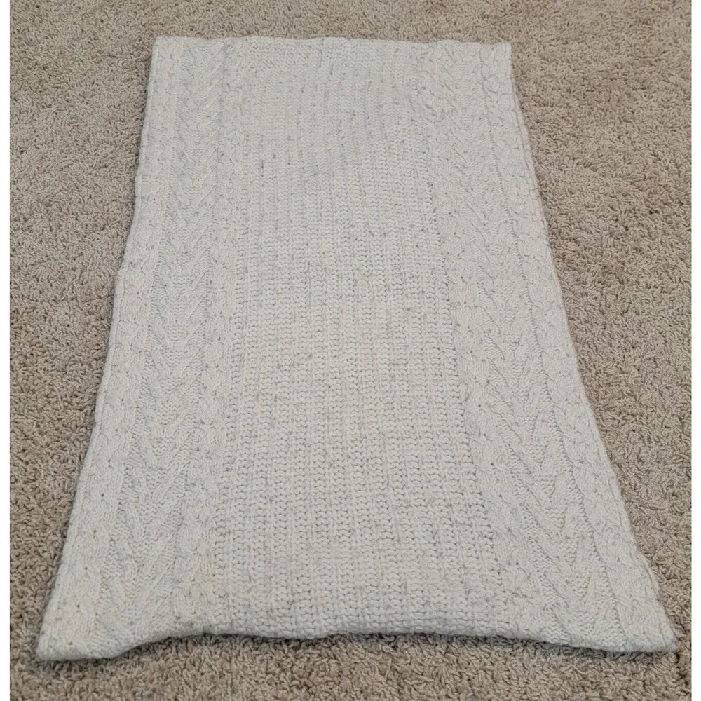 Hm Infinity Scarf Cable Knit Wool Blend Cream Color Granola Girl‎